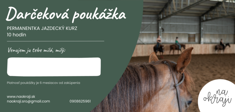 Permanentka jazdecký kurz 10 hodín